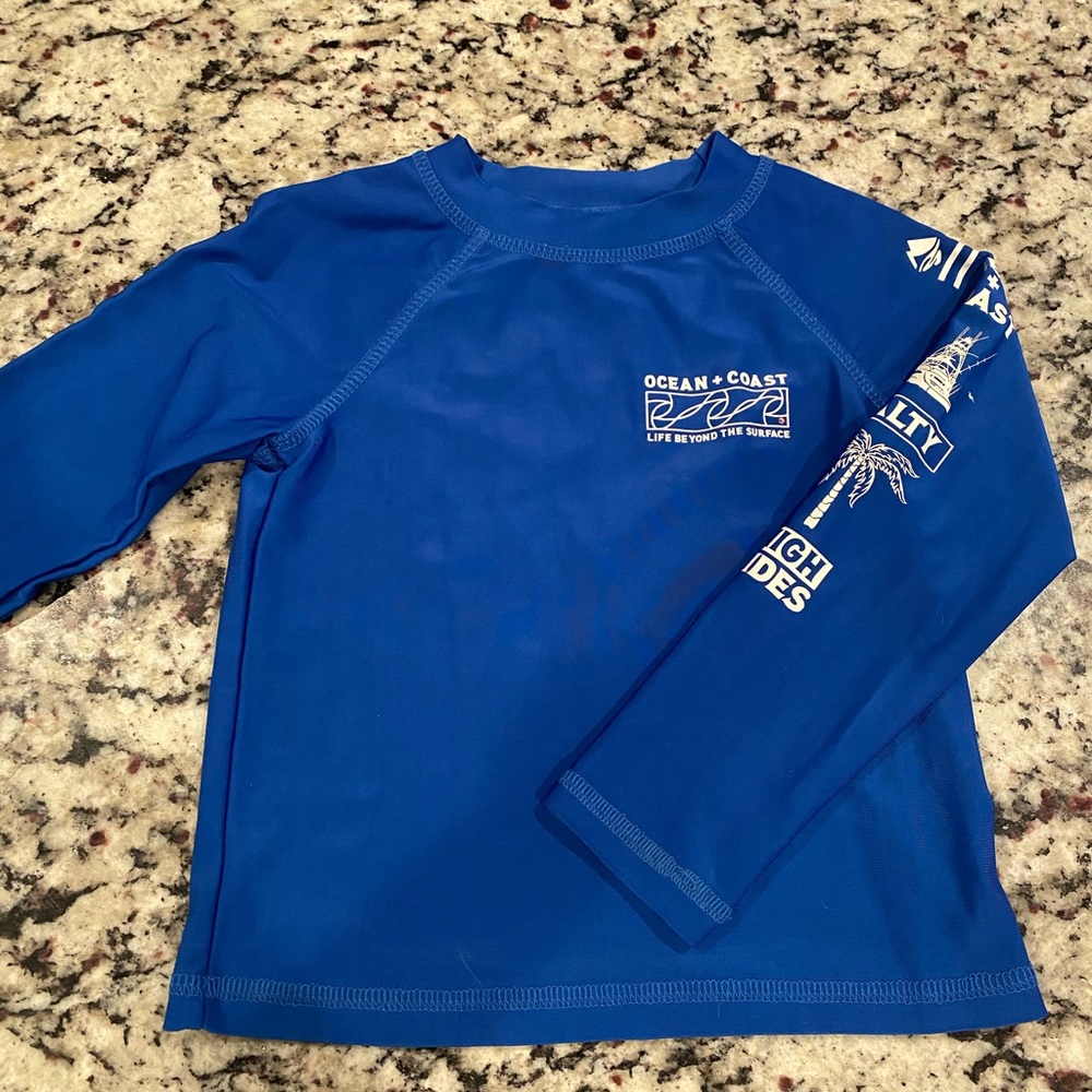 Ocean Coast Blue Swim Shirt 4T